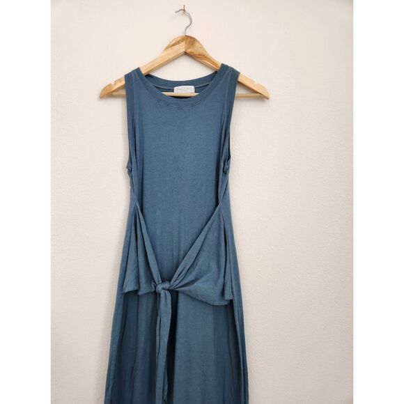 Michael Stars Solange Tie Waist jersey maxi dress - pebble | Size S - Picture 3 of 8